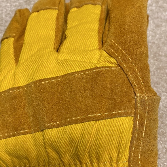 NEW - RAM 70% leather 30% cotton fleeced lined work gloves Size Large - Picture 4 of 5